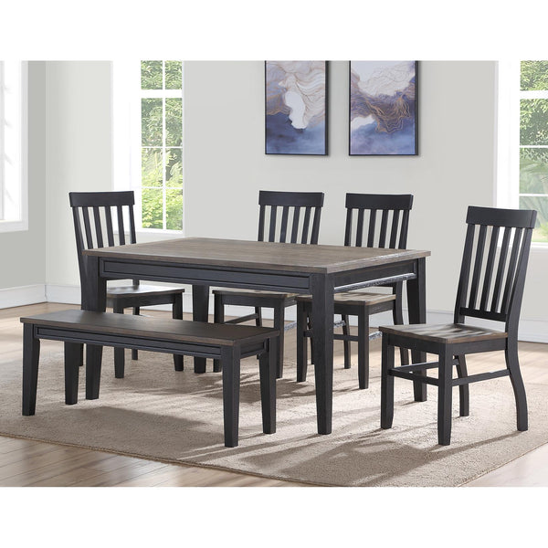 Steve Silver Furniture Raven Noir RN500 6 pc Dining Set IMAGE 1