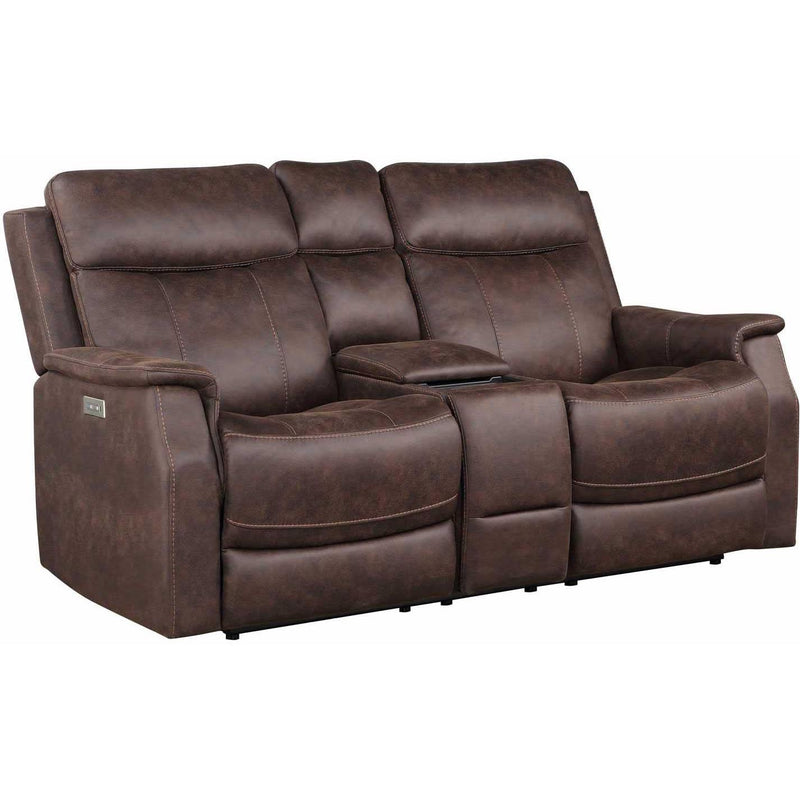 Steve Silver Furniture Valencia VA950 3 pc Power Reclining Living Room Set - Walnut IMAGE 3