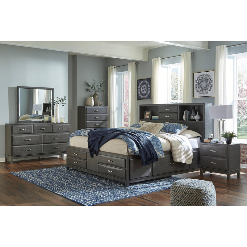 Signature Design by Ashley Caitbrook B476 7 pc Queen Bookcase Storage Bedroom Set IMAGE 1