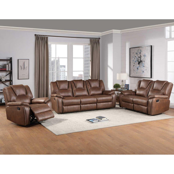 Steve Silver Furniture Katrine KT800 3 pc Reclining Living Room Set - Chestnut Brown IMAGE 1