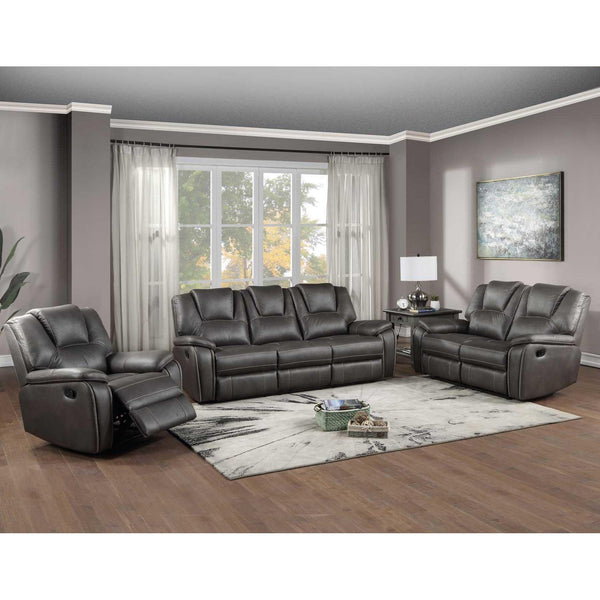 Steve Silver Furniture Katrine KT800 3 pc Reclining Living Room Set - Charcoal IMAGE 1