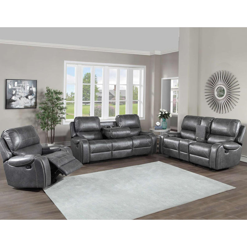 Steve Silver Furniture Keily KE800 3 pc Reclining Living Room Set - Grey IMAGE 1