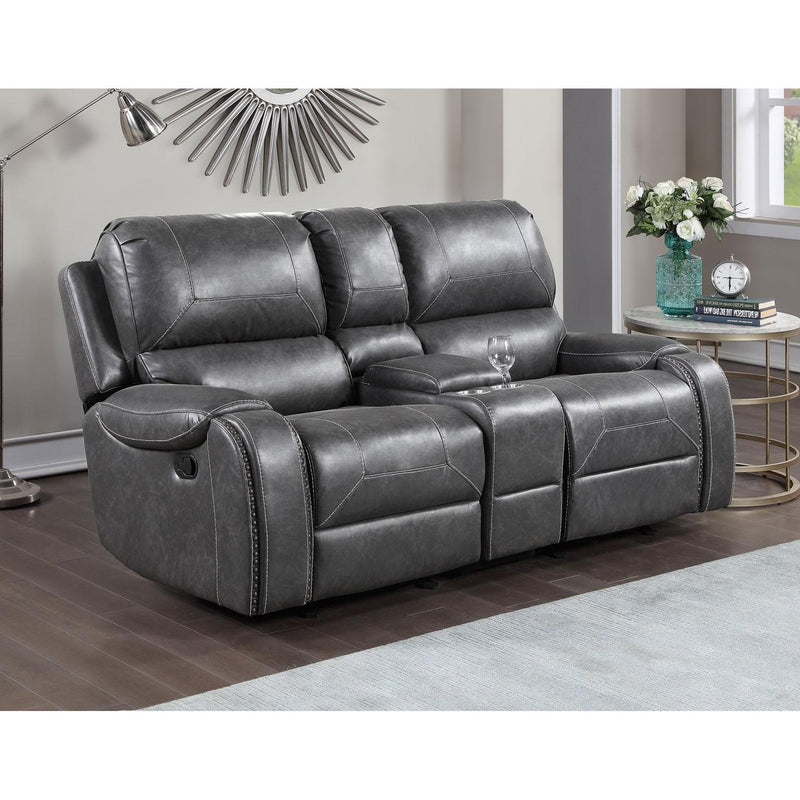 Steve Silver Furniture Keily KE800 3 pc Reclining Living Room Set - Grey IMAGE 3