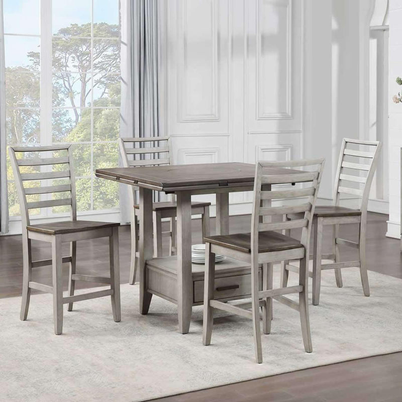 Steve Silver Furniture Abacus 7 pc Counter Height Dining Set IMAGE 2