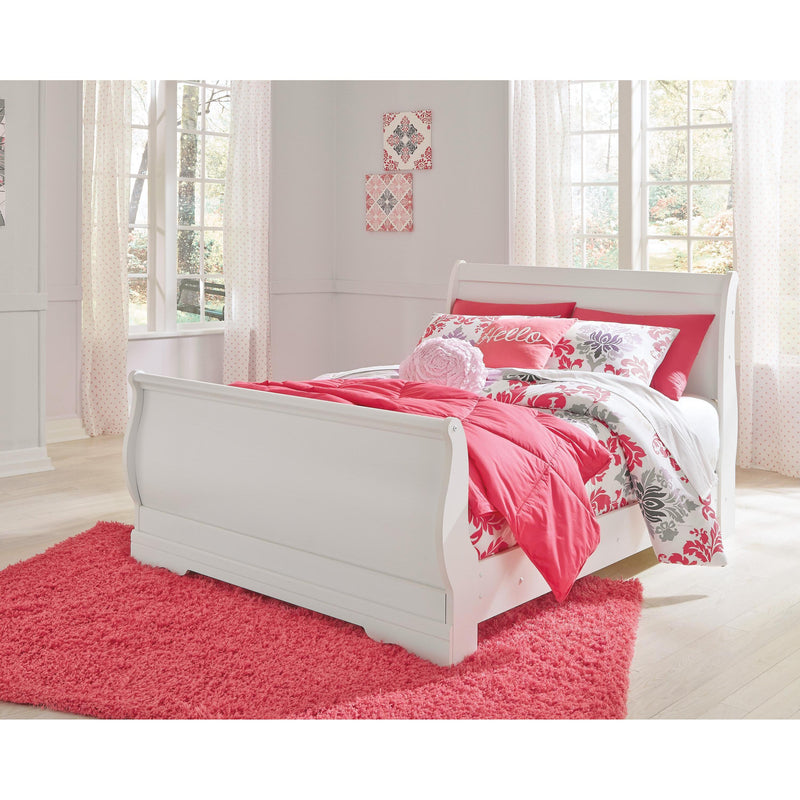 Signature Design by Ashley Anarasia B129B7 5 pc Full Sleigh Bedroom Set IMAGE 2