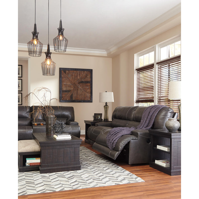 Signature Design by Ashley McCaskill Reclining Leather Match Sofa U6090081 IMAGE 3