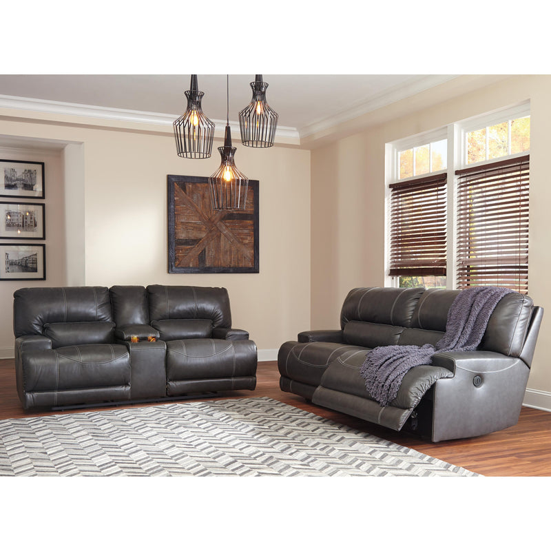 Signature Design by Ashley McCaskill Reclining Leather Match Sofa U6090081 IMAGE 5