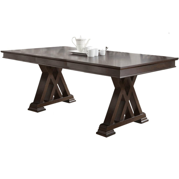 Steve Silver Furniture Adrian Dining Table with Pedestal Base AD600B/AD600T IMAGE 1