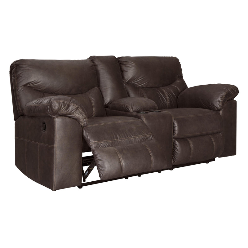 Signature Design by Ashley Boxberg Reclining Leather Look Loveseat 3380394 IMAGE 2