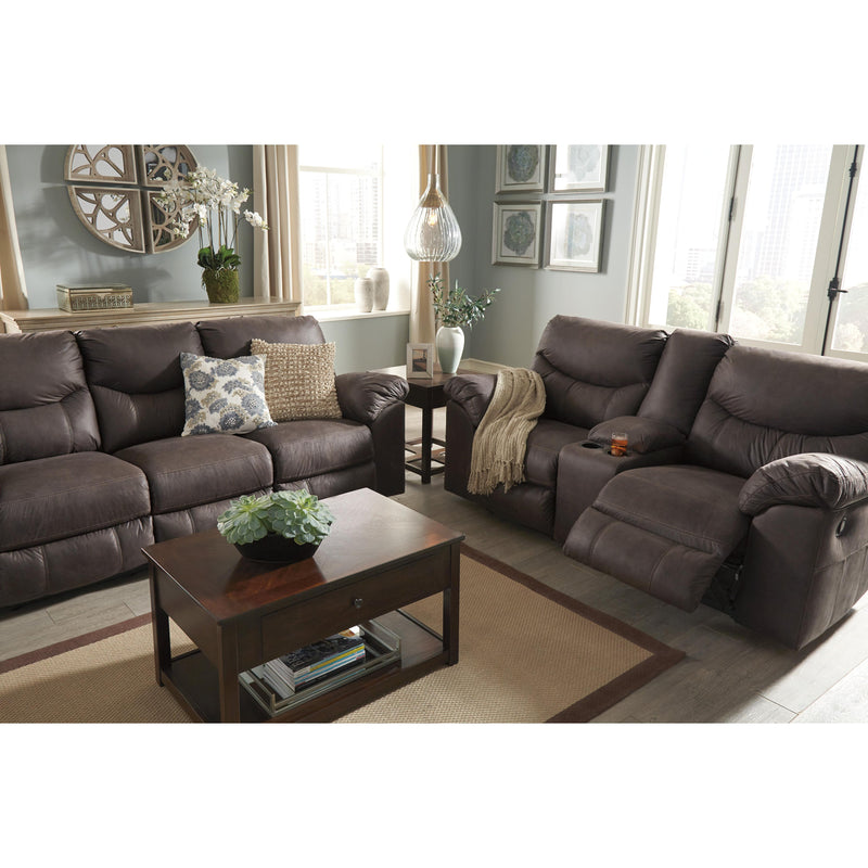 Signature Design by Ashley Boxberg Reclining Leather Look Loveseat 3380394 IMAGE 7