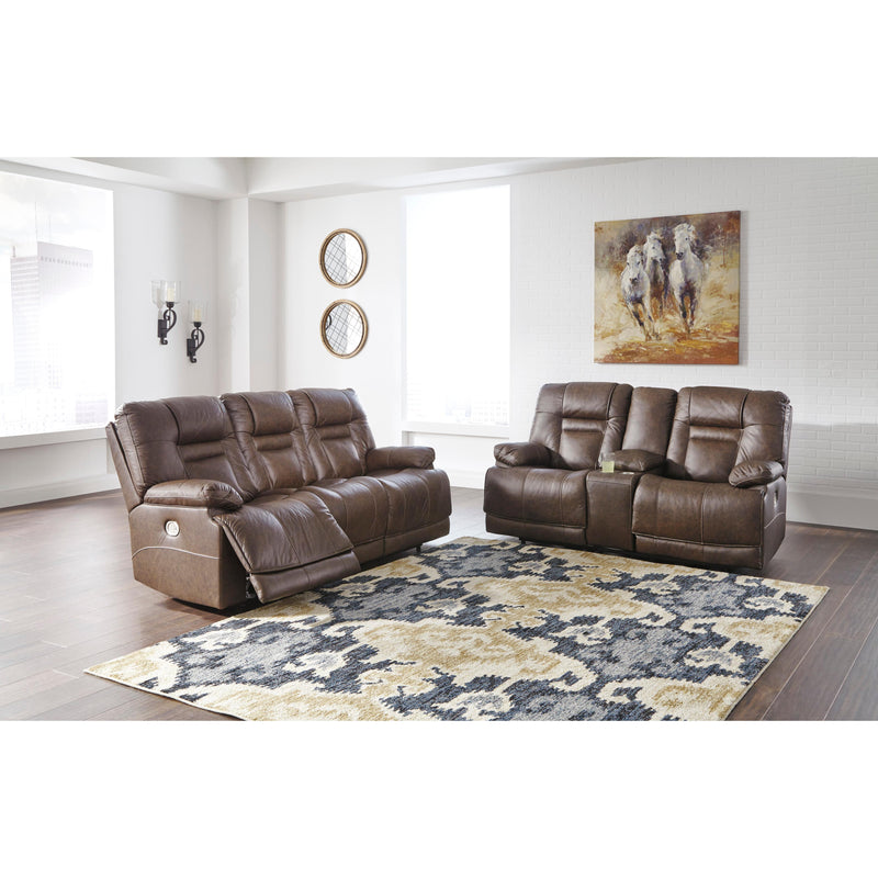 Signature Design by Ashley Wurstrow Power Reclining Leather Match Loveseat U5460318 IMAGE 9