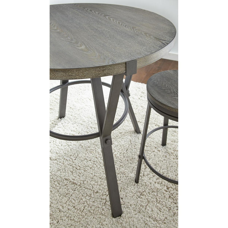 Steve Silver Furniture Round Portland Counter Height Dining Table with Pedestal Base OR420PT IMAGE 5