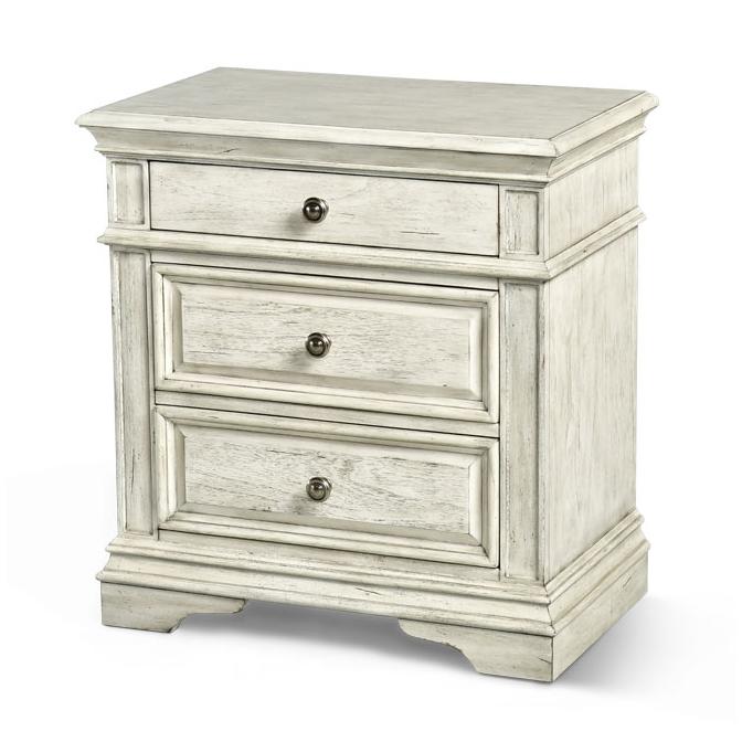 Steve Silver Furniture Highland Park 3-Drawer Nightstand HP900NSW IMAGE 1