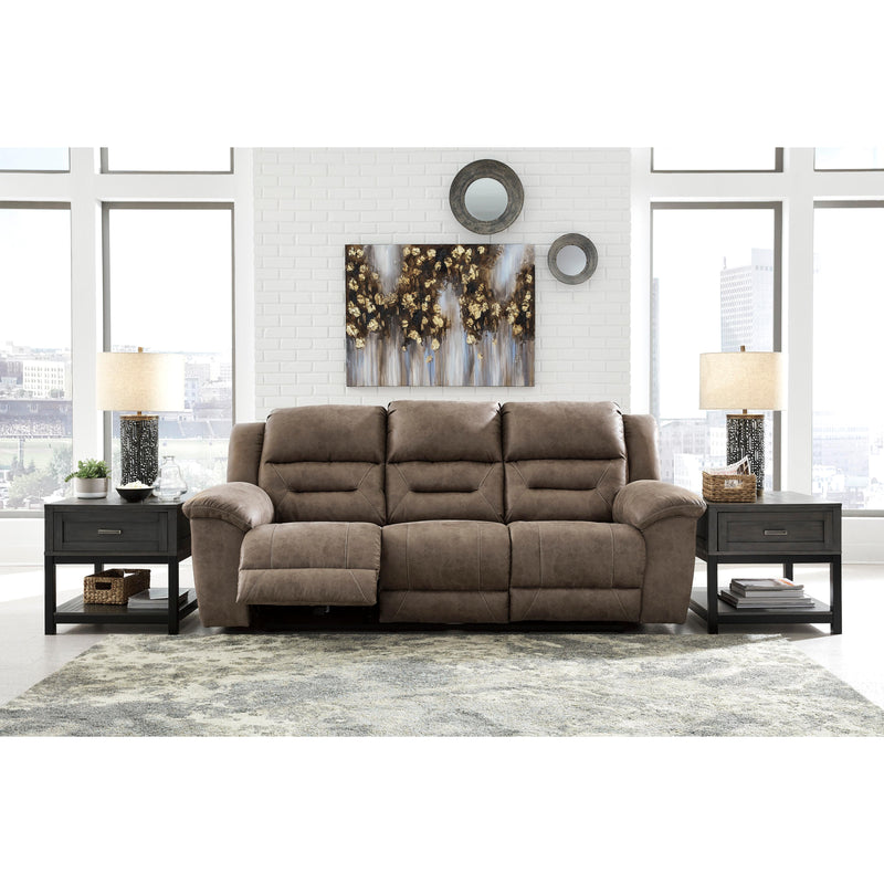 Signature Design by Ashley Stoneland Reclining Leather Look Sofa 3990588 IMAGE 4