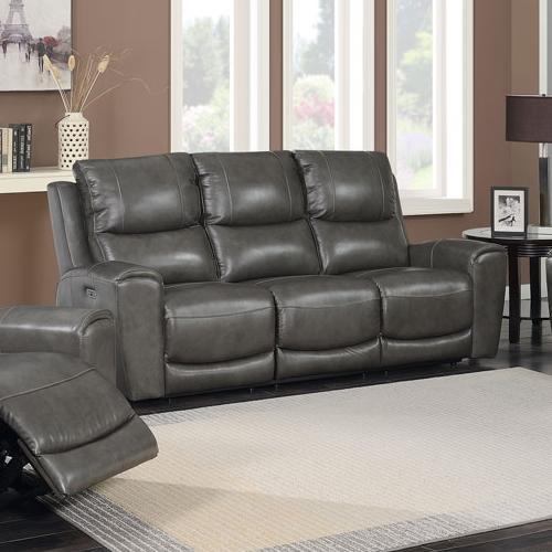 Steve Silver Furniture Laurel Power Reclining Leather Sofa LL950SG IMAGE 2