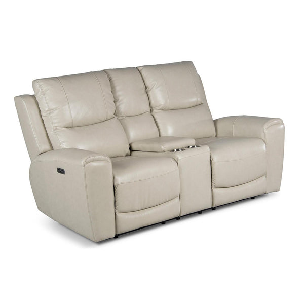 Steve Silver Furniture Laurel Power Reclining Leather Loveseat with Console LL950CLI IMAGE 1