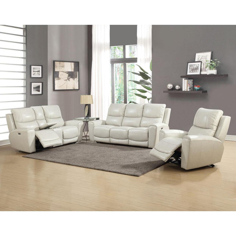 Steve Silver Furniture Laurel Power Reclining Leather Loveseat with Console LL950CLI IMAGE 3