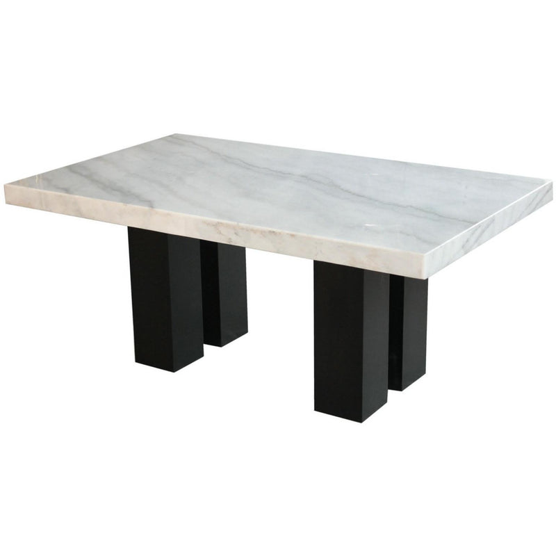 Steve Silver Furniture Camila Dining Table with Marble Top CM420WB/CM420WT IMAGE 1