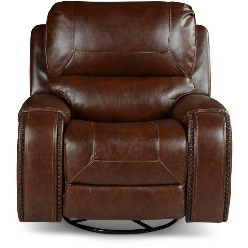 Steve Silver Furniture Keily Swivel Glider Rocker Leather Look Recliner KE800C IMAGE 2