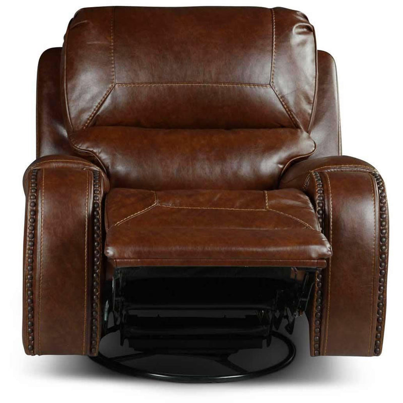 Steve Silver Furniture Keily Swivel Glider Rocker Leather Look Recliner KE800C IMAGE 3