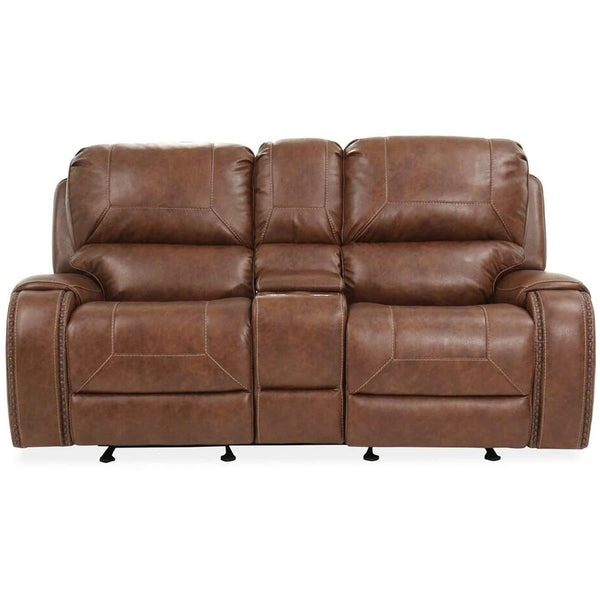 Steve Silver Furniture Keily Reclining Leather Look Loveseat with Console KE800CL IMAGE 1