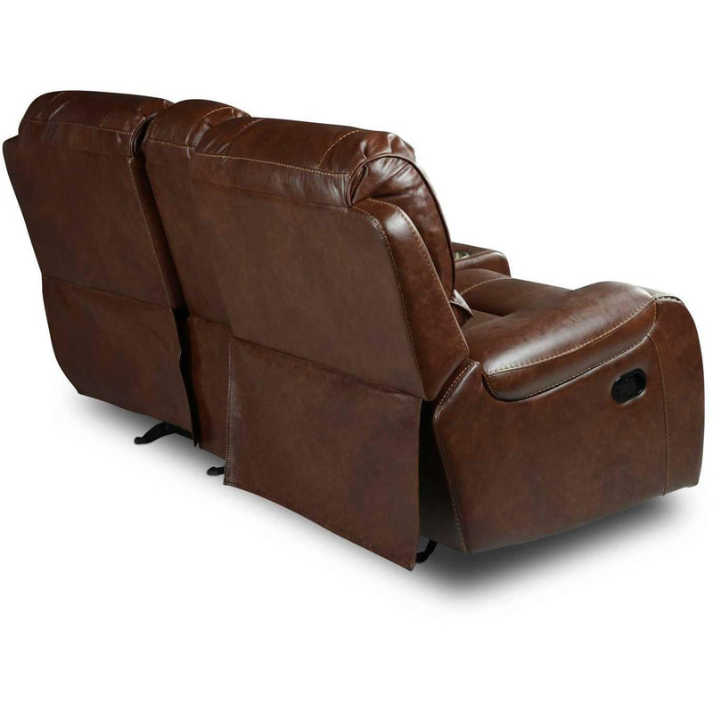 Steve Silver Furniture Keily Reclining Leather Look Loveseat with Console KE800CL IMAGE 8