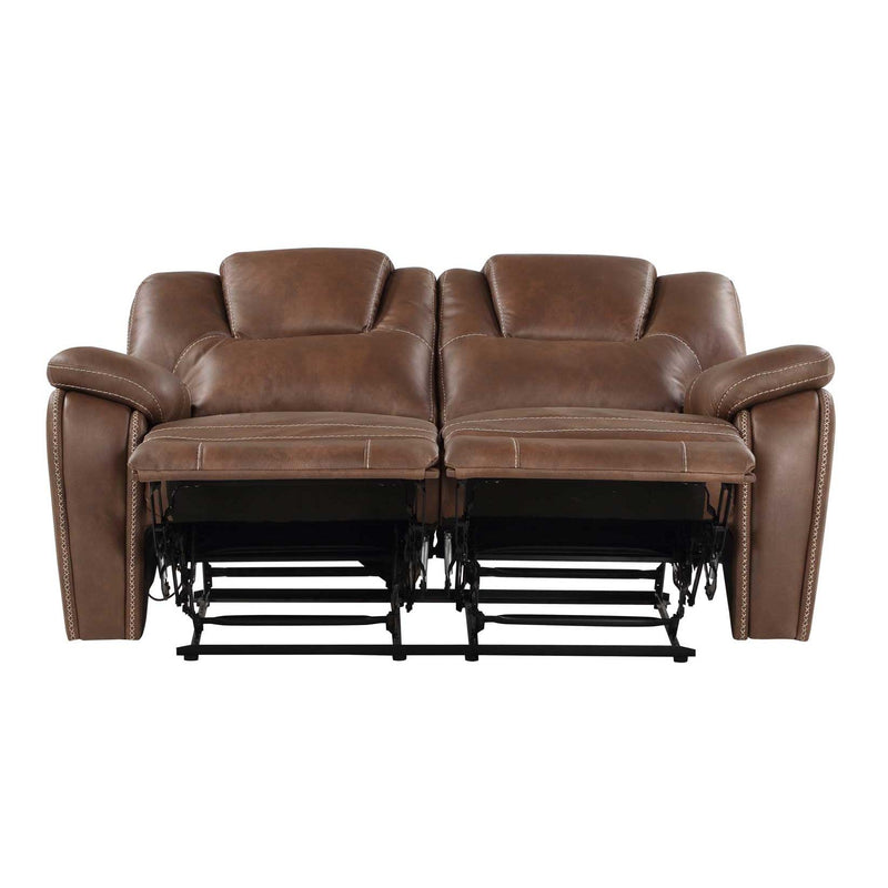 Steve Silver Furniture Katrine Reclining Leather Look Loveseat KT800LB IMAGE 2