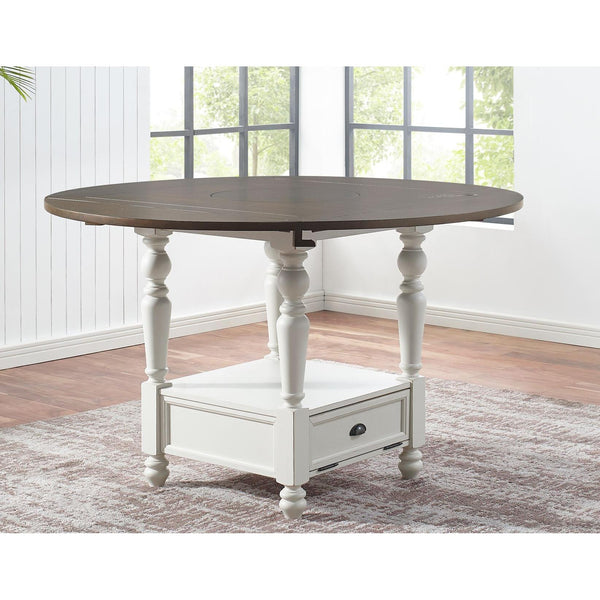 Steve Silver Furniture Round Joanna Counter Height Dining Table with Pedestal Base JA5959CTB/JA5959CTT IMAGE 1