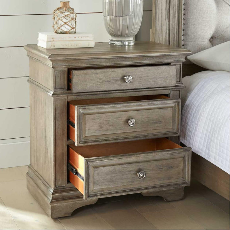 Steve Silver Furniture Highland Park 3-Drawer Nightstand HP900NSD IMAGE 3