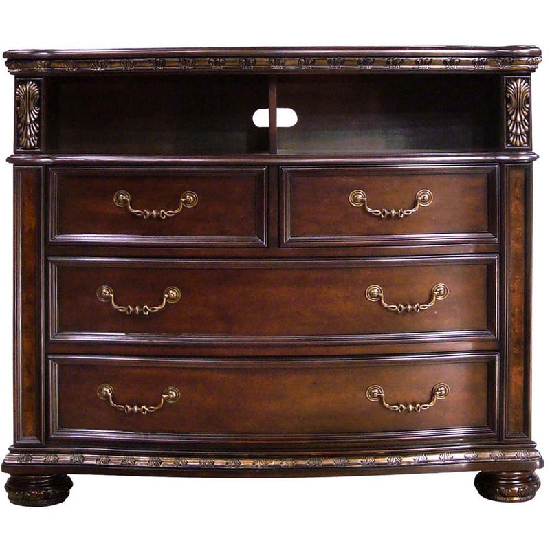 Steve Silver Furniture Monte Carlo 4-Drawer Media Chest RE163SS-135 IMAGE 1