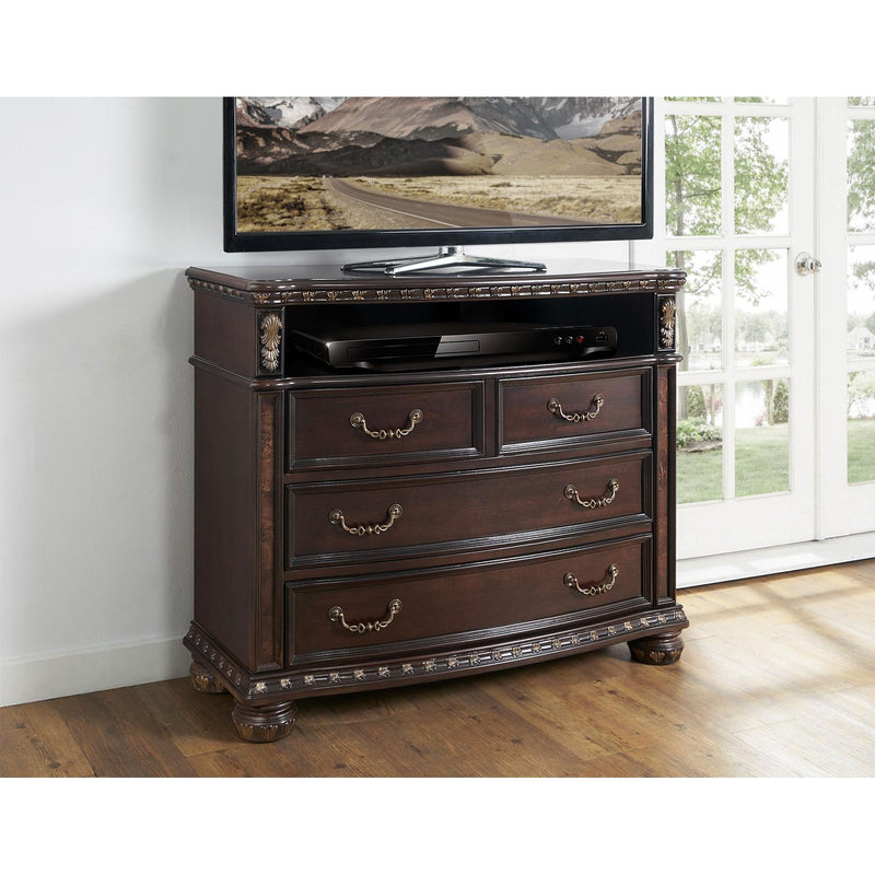 Steve Silver Furniture Monte Carlo 4-Drawer Media Chest RE163SS-135 IMAGE 2