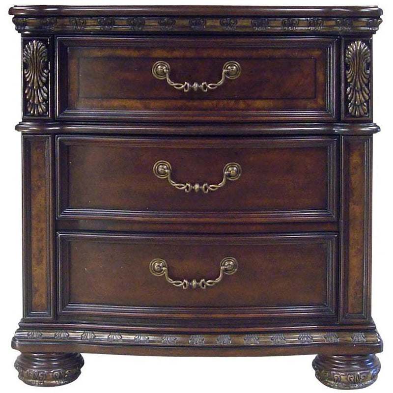 Steve Silver Furniture Monte Carlo 3-Drawer Nightstand RE163SS-150 IMAGE 1