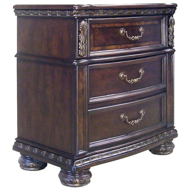 Steve Silver Furniture Monte Carlo 3-Drawer Nightstand RE163SS-150 IMAGE 2