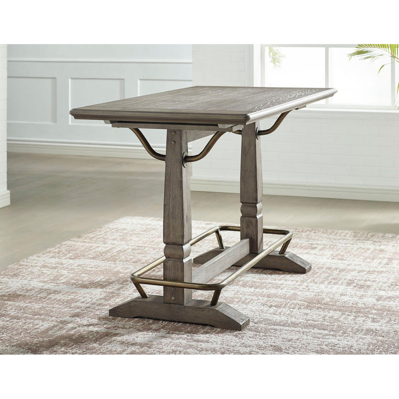 Steve Silver Furniture Ryan Counter Height Dining Table with Trestle Base RR600GT IMAGE 3