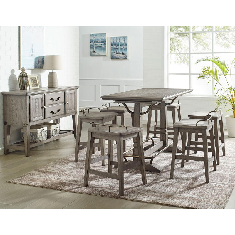 Steve Silver Furniture Ryan Counter Height Dining Table with Trestle Base RR600GT IMAGE 5