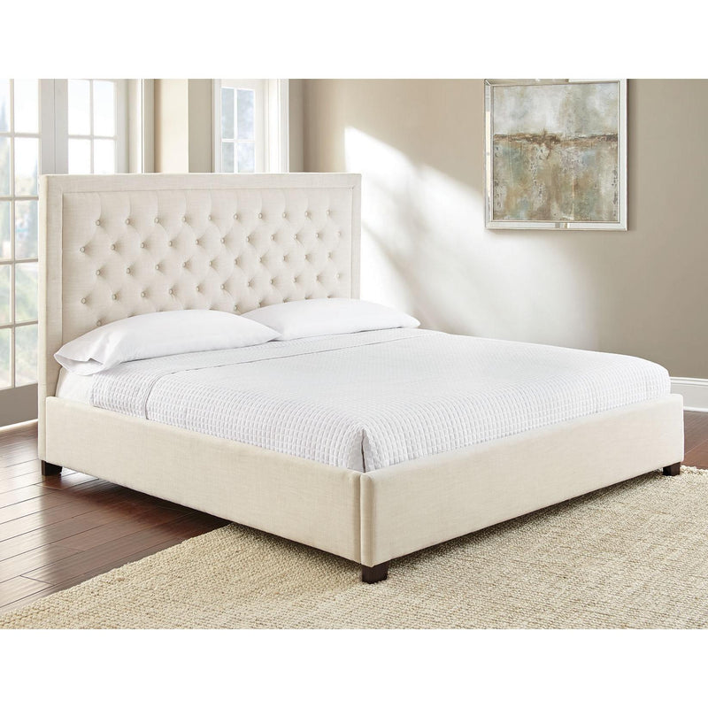 Steve Silver Furniture Isadora King Upholstered Platform Bed ID890KFRSW/ID890KHBW IMAGE 4