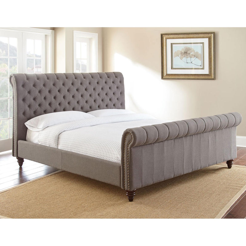 Steve Silver Furniture Swanson King Upholstered Platform Bed SS100KFBG/SS100KHBG/SS100KRSG IMAGE 1