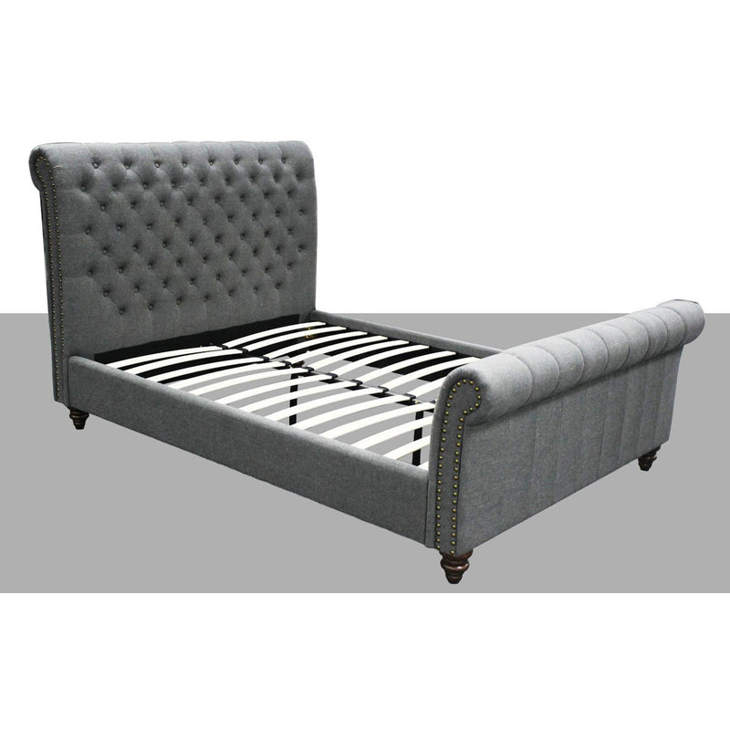 Steve Silver Furniture Swanson Queen Upholstered Platform Bed SS100QFBG/SS100QHBG/SS100QRSG IMAGE 5