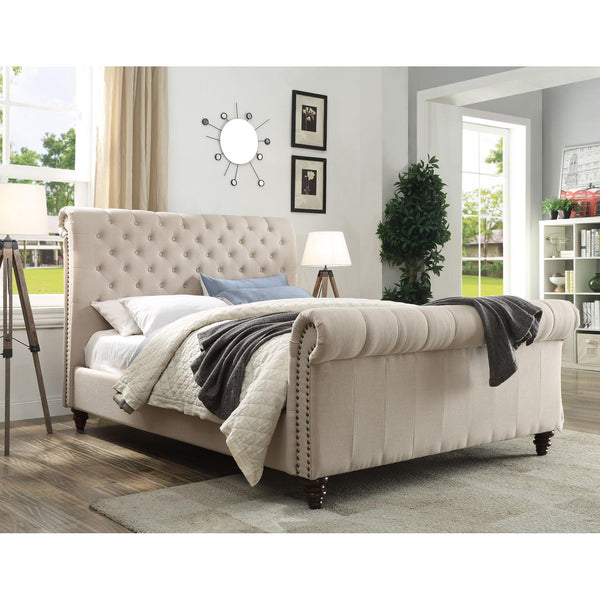 Steve Silver Furniture Swanson Queen Upholstered Platform Bed SS100QFBS/SS100QHBS/SS100QRSS IMAGE 1