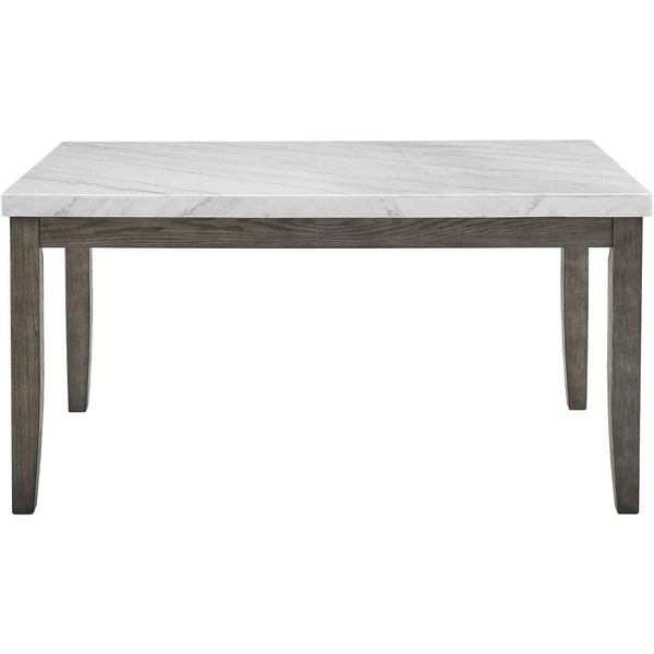 Steve Silver Furniture Emily Dining Table with Marble Top EM500WT IMAGE 1