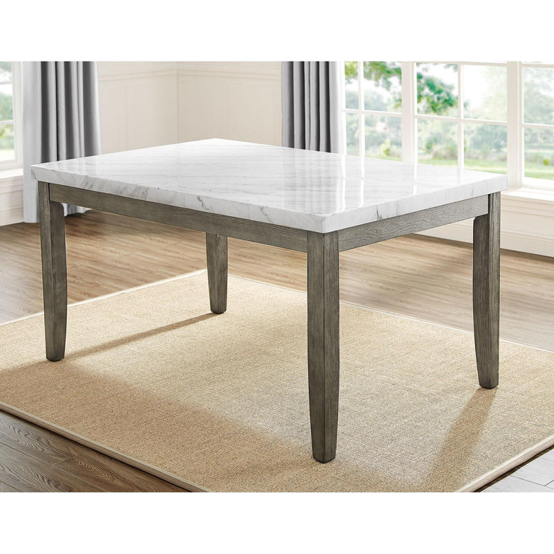 Steve Silver Furniture Emily Dining Table with Marble Top EM500WT IMAGE 3