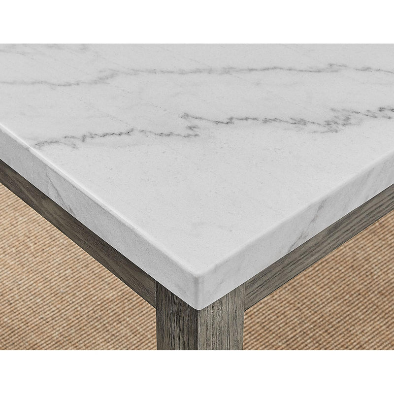 Steve Silver Furniture Emily Dining Table with Marble Top EM500WT IMAGE 4