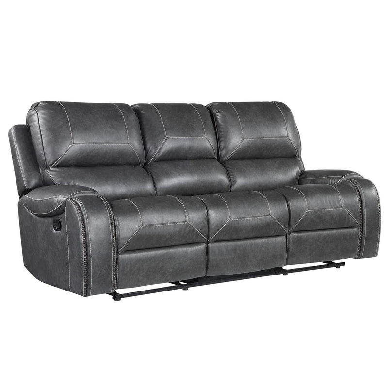 Steve Silver Furniture Keily Reclining Leather Look Sofa KE800SG IMAGE 1