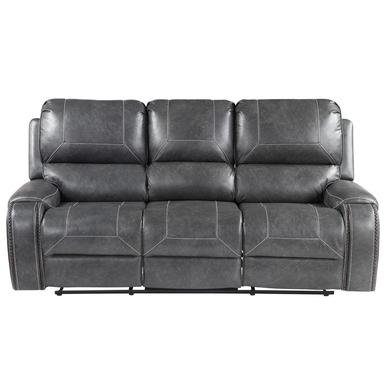 Steve Silver Furniture Keily Reclining Leather Look Sofa KE800SG IMAGE 3