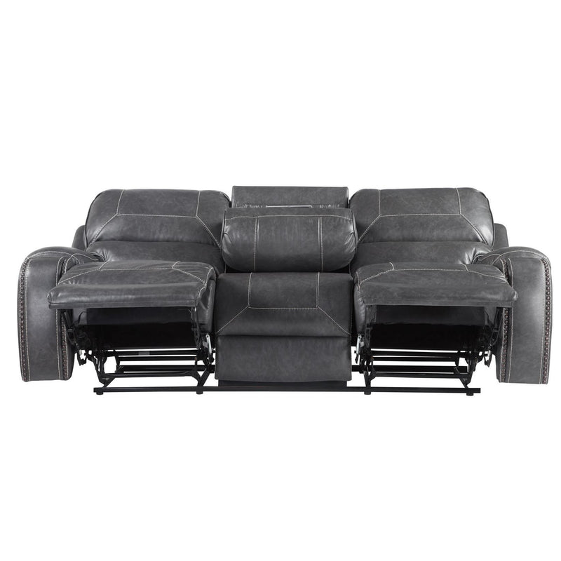 Steve Silver Furniture Keily Reclining Leather Look Sofa KE800SG IMAGE 4