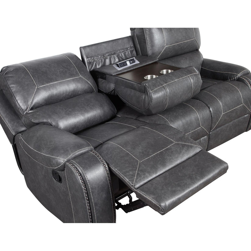 Steve Silver Furniture Keily Reclining Leather Look Sofa KE800SG IMAGE 8