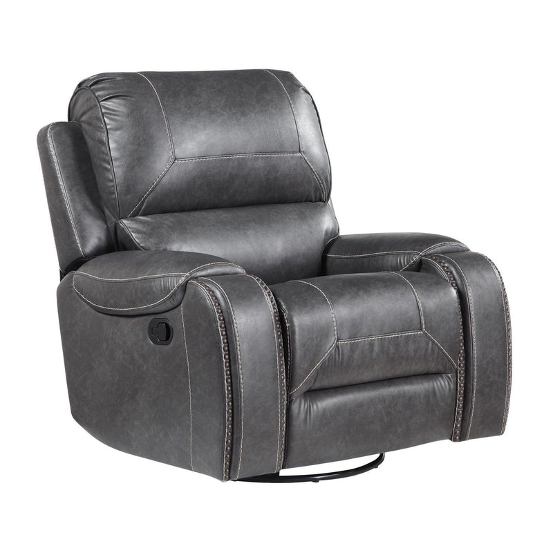 Steve Silver Furniture Keily Swivel Glider Rocker Leather Look Recliner KE800CG IMAGE 1