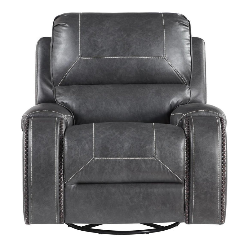 Steve Silver Furniture Keily Swivel Glider Rocker Leather Look Recliner KE800CG IMAGE 3