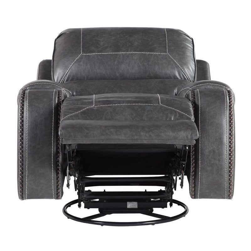 Steve Silver Furniture Keily Swivel Glider Rocker Leather Look Recliner KE800CG IMAGE 4