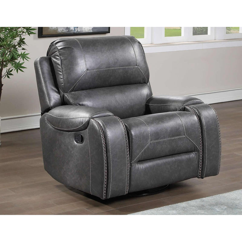 Steve Silver Furniture Keily Swivel Glider Rocker Leather Look Recliner KE800CG IMAGE 9